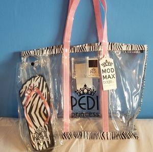 Pedi Princess pedicure flip flops w/bag